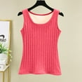 thumbnail image 2 of WXLWZYWL Women Cotton Tanks Tops Thermal Fleece Lined Wide Straps Underwear Cami Tank Top Sleepwear Loungewear, 2 of 6