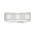 thumbnail image 5 of Auriga Fine Jewelry 925 Sterling Silver 8mm Polished Wedding Band Ring Size 7 for Women, 5 of 6