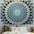 thumbnail image 2 of PRATYUS  Blue Mandala Tapestry, Indian Bohemian Psychedelic Tapestry, Wall Hanging for Bedroom, Hippie Ombre Mandala Bohemian Indian Tapestries Bedspread, Boho Home Décor 40x30inch, 2 of 6