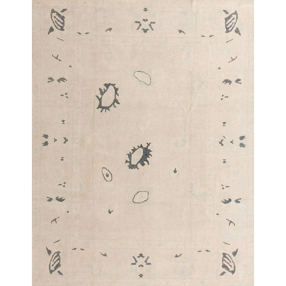 Ahgly Company Indoor Rectangle Abstract Light Orange Gold Oriental Area Rugs, 5' x 7'