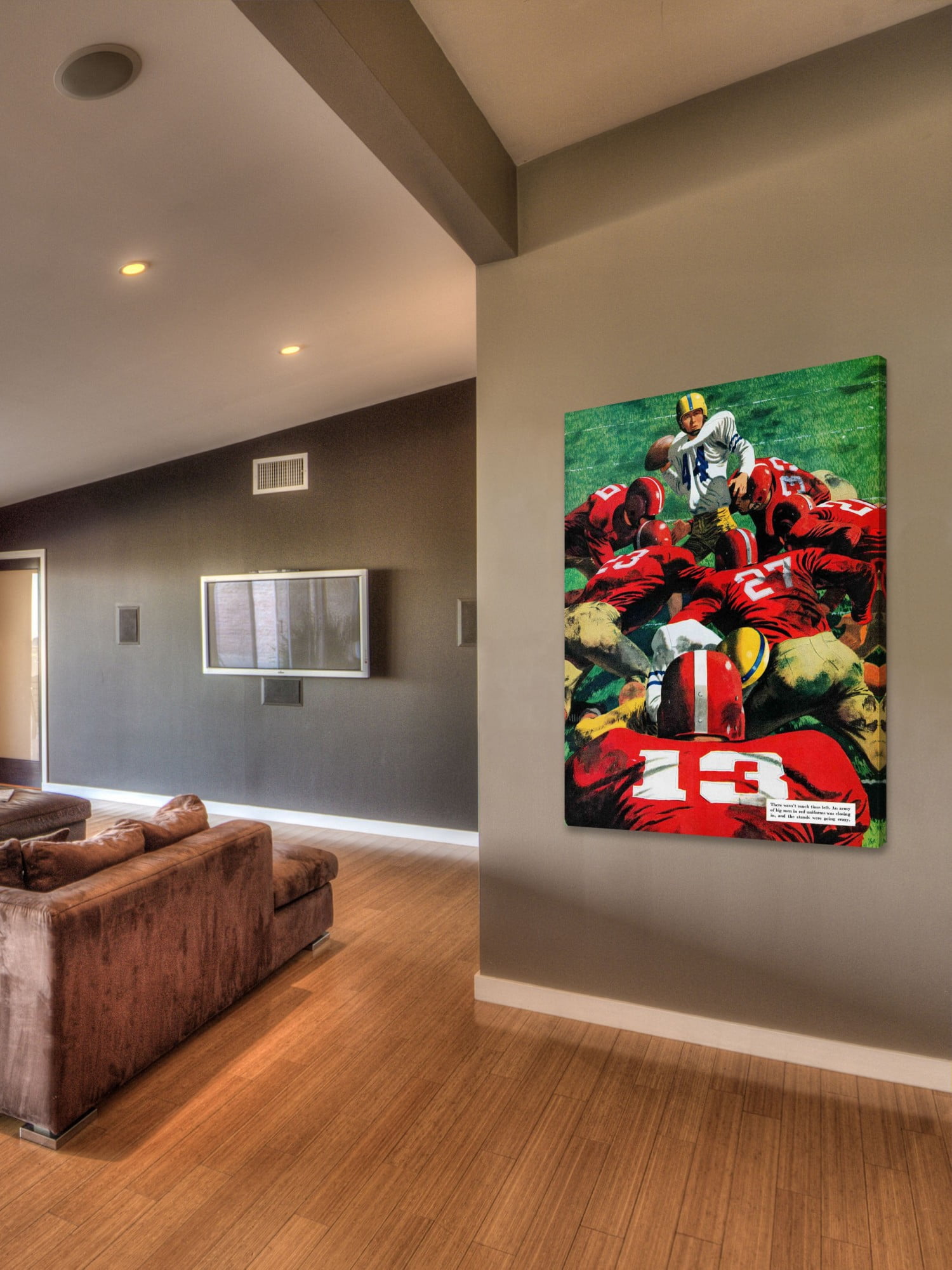 Marmont Hill Touchdown Play by Fred Ludekens Painting Print on Canvas