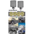 thumbnail image 3 of 4 X 48w Led Work Light, Square Spotlight 12v 24v Long Range Led Headlights Ip67 Spot Flood Reversing Light For Car Truck Tractor Suv Boat(4 Pcs), 3 of 4
