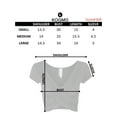 thumbnail image 4 of KOGMO Womens Short Sleeve Criss Cross Crop Top, 4 of 4