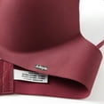 thumbnail image 3 of Wuffmeow Women 3/4 Cup Gathered BraThin Section One-piece Frameless Beauty Back Bra Solid Color Stretch Padded Bra, 3 of 5