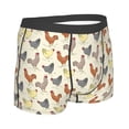 thumbnail image 4 of Uemuo Funny Chicken Pattern Men's Boxer Briefs,Trunk Anti-Chafing,Comfortable, Durable, and Stylish Underwear-Medium, 4 of 9