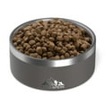 thumbnail image 3 of Hydrapeak Dog Bowl Non Slip Stainless Steel Water and Food Dish Large Sized and Small Dogs 32oz 64oz Multiple Sizes 4 Cup | Graphite, 3 of 7