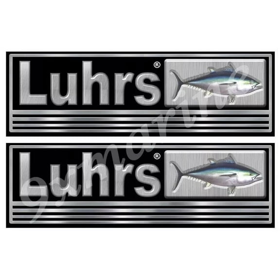 Luhrs Remastered sticker for boat restoration 10 inch long