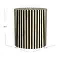 thumbnail image 3 of Teague Wood and Bone Accent Table in Black, 3 of 5