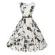 thumbnail image 1 of Mujeres Floral Rockabilly Hepburn Vestido Cóctel Swing Skater Vestidos, 1 of 2