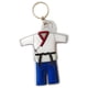 thumbnail image 4 of Llavero de PVC Fernando colgante creativo Llavero uniforme de Karate Llavero para mochila monedero Decoración accesorios clave Adultos regalos Azul Llavero Taekwondo, 4 of 8
