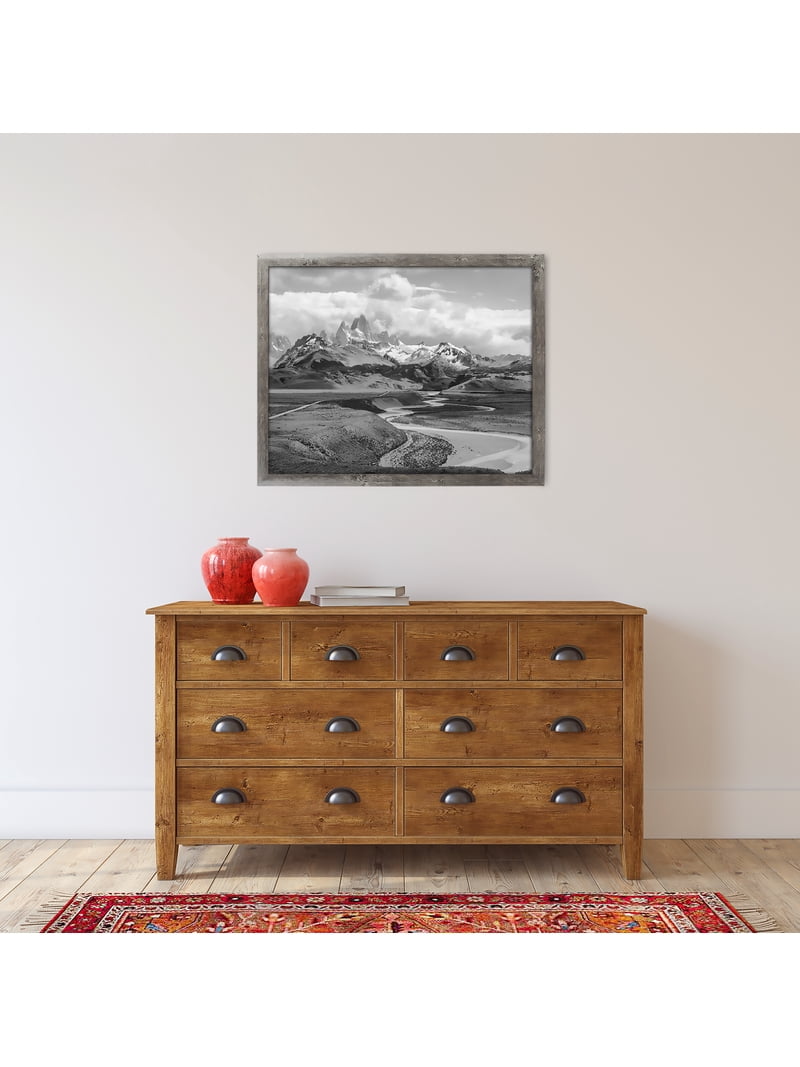 Mainstays 20x28 Rustic Gray Museum Poster Frame Durable Wall Art