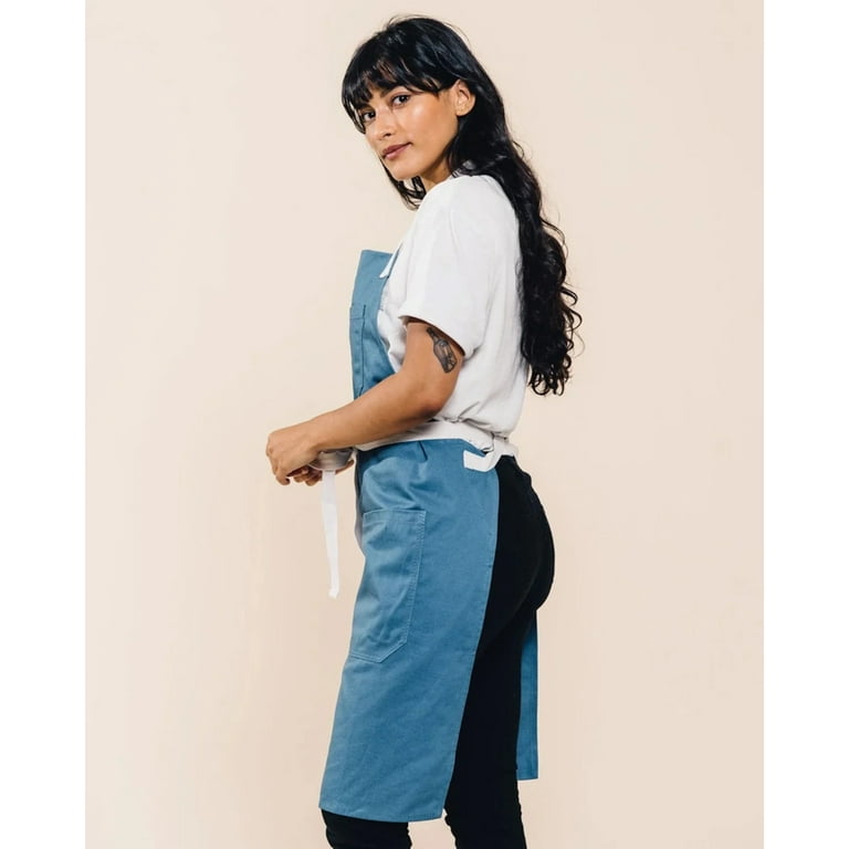 Line Twill Apron Black