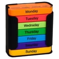 thumbnail image 1 of Stay On Track Weekly Organizer with 7 Stackable Compartments for Morning Noon Evening Bedtime – Durable Storage Container for Home and Closet, 1 of 4