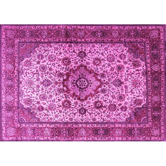 Ahgly Company Indoor Rectangle Persian Pink Traditional Area Rugs, 2' x 3'