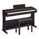 thumbnail image 1 of Yamaha Arius, reproductores digitales principiantes e intermedios de acción ponderada de 88 teclas, respuesta dinámica, sonido de piano de cola, unidad de 3 pedales, diseño vertical, banco incluido, p, 1 of 5