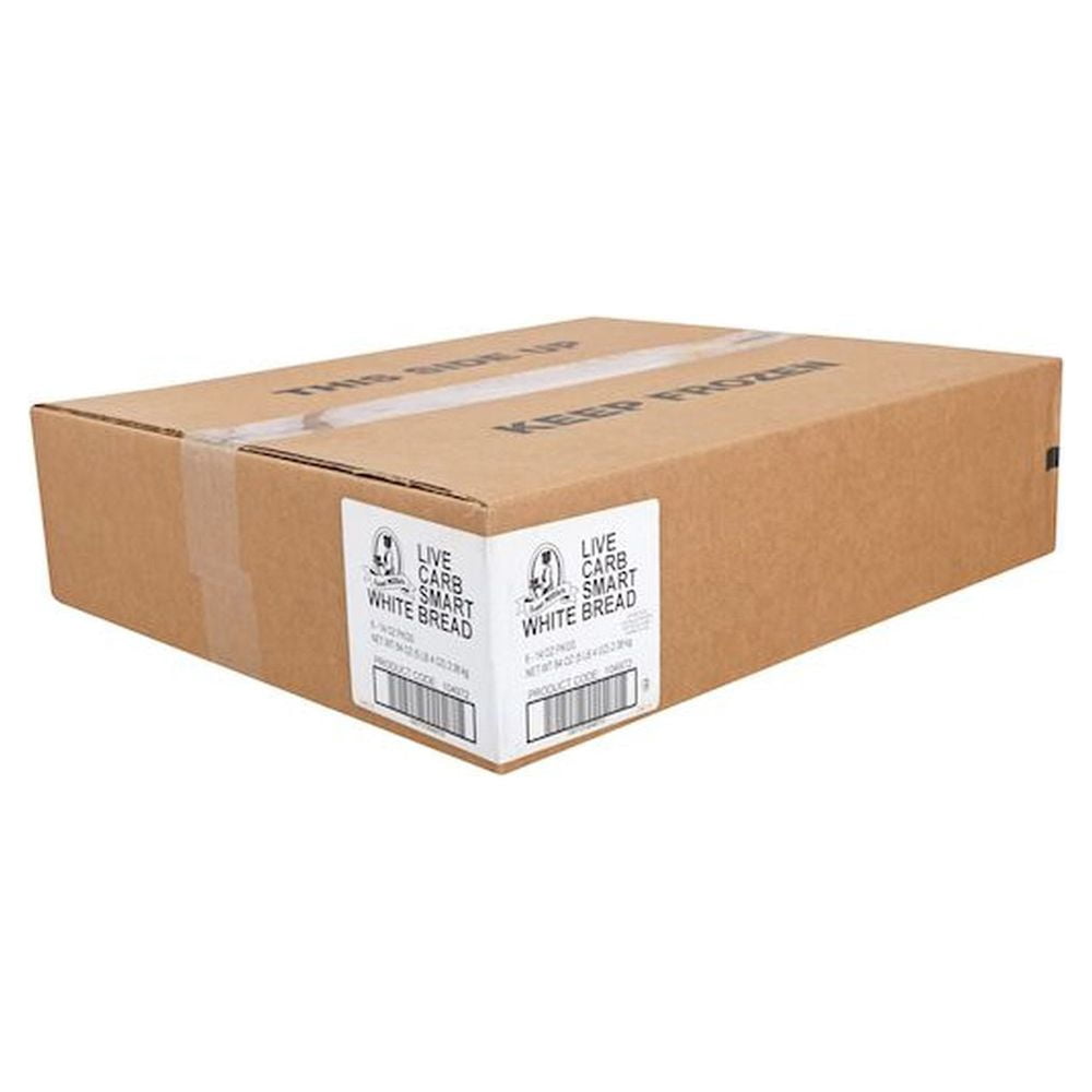 Aunt Millie's Bakeries Perfection Bakeries Live Carb Smart White Bread, 14 Ounce -- 6 per Case.