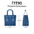 thumbnail image 6 of RTIC 24-Can, 25 Ltr, 2-in-1 Chillout Bag, Hybrid Cooler Bag with Cooler Compartment, Navy & Denim, 6 of 9