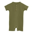 thumbnail image 1 of Timegard Baby Clothes Newborn Infant Ribbed Short Sleeve Rompers Onesie Summer Comfy Toddler Clothing, 1 of 5