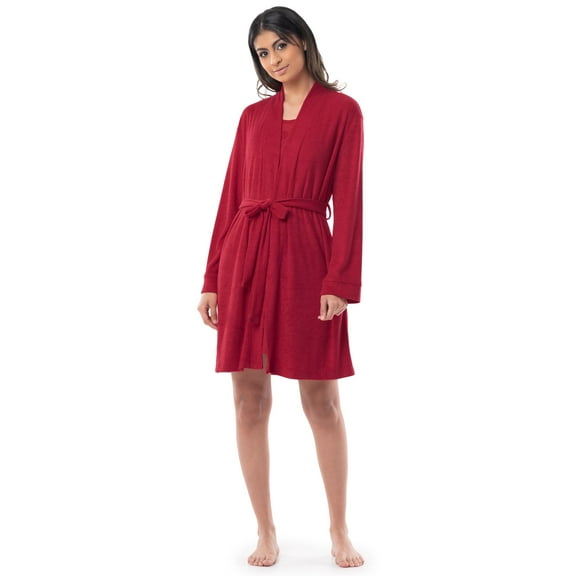 Fruit of the Loom Women's Sleep Chemise Nightgown & Robe Pajama Set, Sizes S-4X