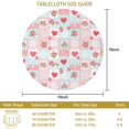 thumbnail image 3 of Pioneer Flower Floral Print Pattern Round Tablecloth 60 X 60 Inch, Wrinkle Resistant Wipeable Table Cloth for Kitchen Dining Picnic Patio Party, 3 of 6