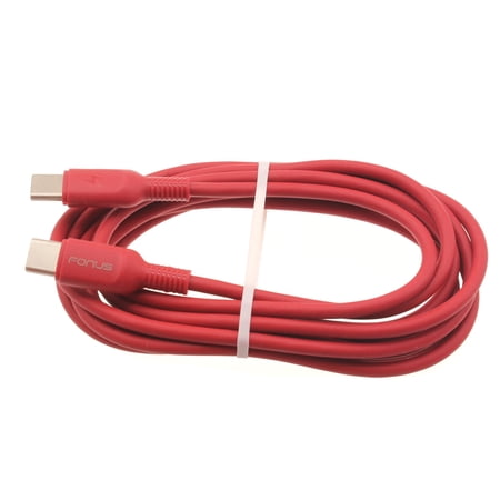 USB-C to Type-C Red 6ft PD Cable for Moto G Power (2021)/Play (2021) Phones - Fast Charger Cord Power Wire Sync Compatible With Motorola Moto G Power (2021)/Play (2021) price history on PriceWatchPro