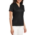 thumbnail image 4 of Mafoose Women's Performance Fine Jacquard Polo T-Shirt Black X-Large, 4 of 5
