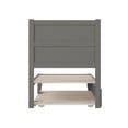 thumbnail image 6 of AFI NoHo 14" Twin Wood Platform Bed Frame with Twin Trundle, Grey, 6 of 7