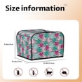 thumbnail image 5 of Pofeuu Tropical Leaves Print Toaster Cover 4 Slice, Bread Dust Cover & Fingerprint Protection, Kitchen Small Appliance Covers(Toaster Cover), 5 of 7
