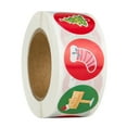thumbnail image 4 of Merry Christmas Holiday Stickers Labels Christmas Tags Envelope Seals 1inch/1.5inch, 4 of 5
