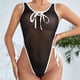 thumbnail image 2 of Gibobby Lenceria mujer sexy Lencería para mujer con encaje frontal abierto, ropa de dormir halter Nighty(Negro, CH), 2 of 5