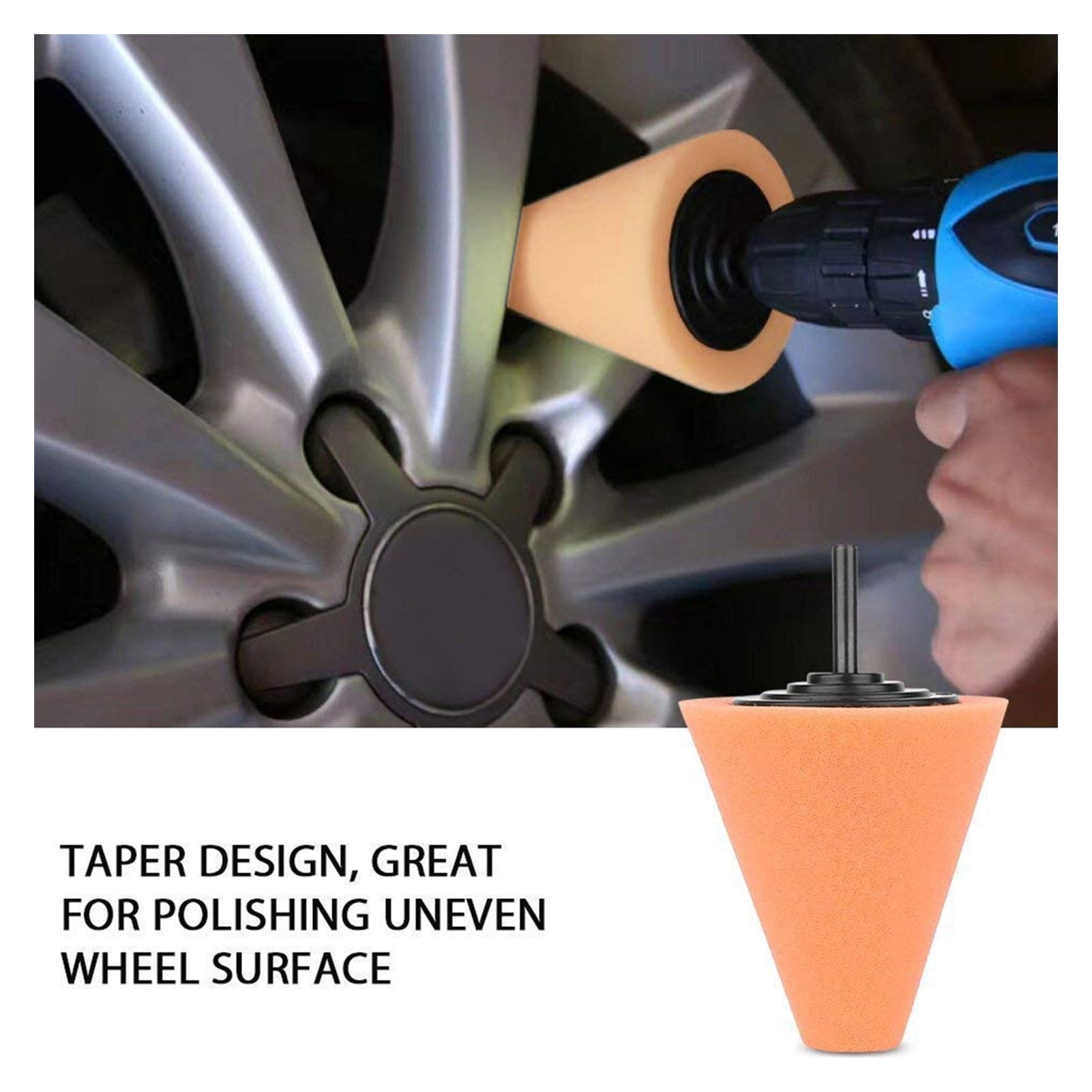 12pcs/Set Sponge Car Polisher Waxing Pads Buffing Kit For Boat Car Polish Buffer Drill Wheel Polishing Removes Scratches