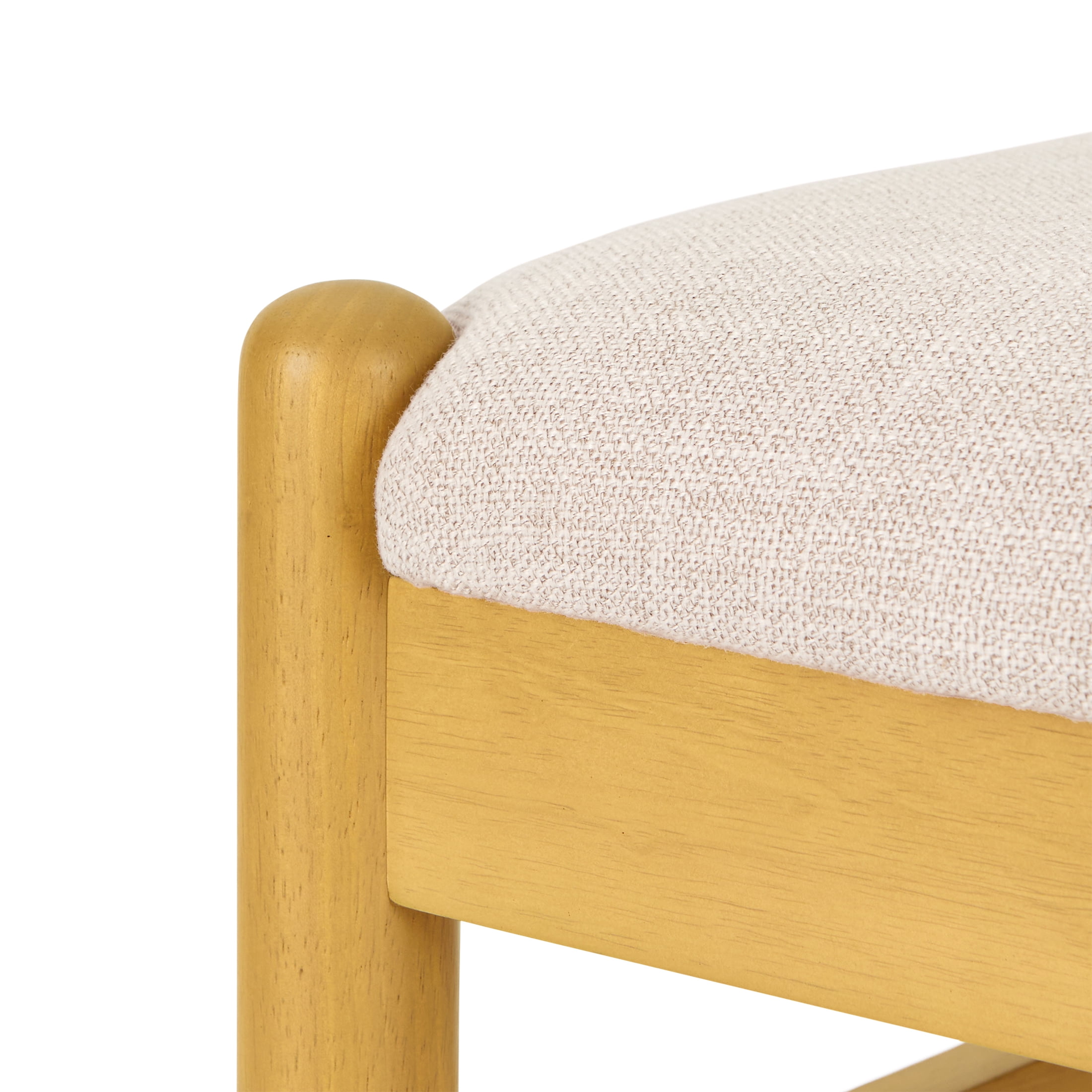Better Homes & Gardens Lillian Fluted Dining Chairs, Pine and Cream, Set of 2
