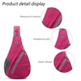 thumbnail image 3 of Bolsa de bicicleta de montañismo Bolsa de pecho multifuncional Bolso de hombro único con envergadura oblicua Bolsa de pecho para hombre y mujer Bolsa de deportes al aire libre rosa, 3 of 5