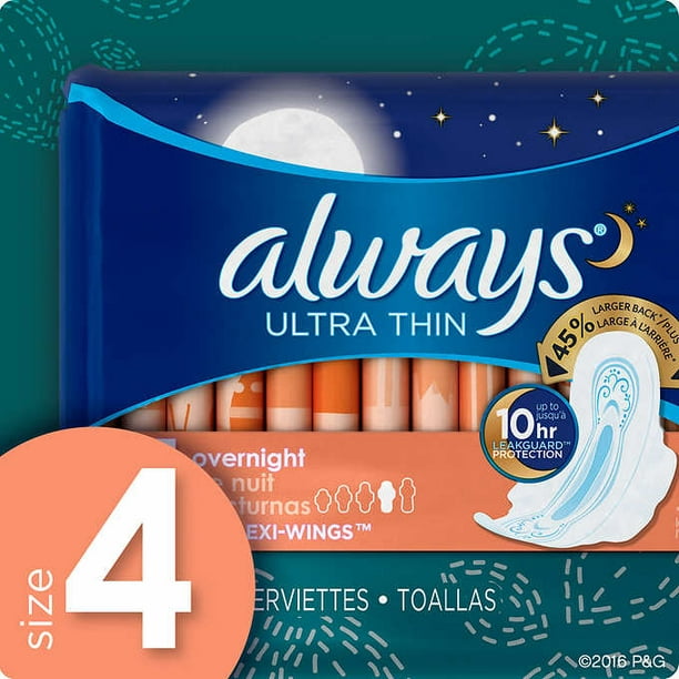 Always Ultra Thin Pads (Overnight)76-count 