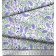 thumbnail image 3 of Soimoi Cotton Duck Fabric Leaves,Floral & Paisley Block Print Fabric by The Yard 42 Inch Wide, 3 of 3