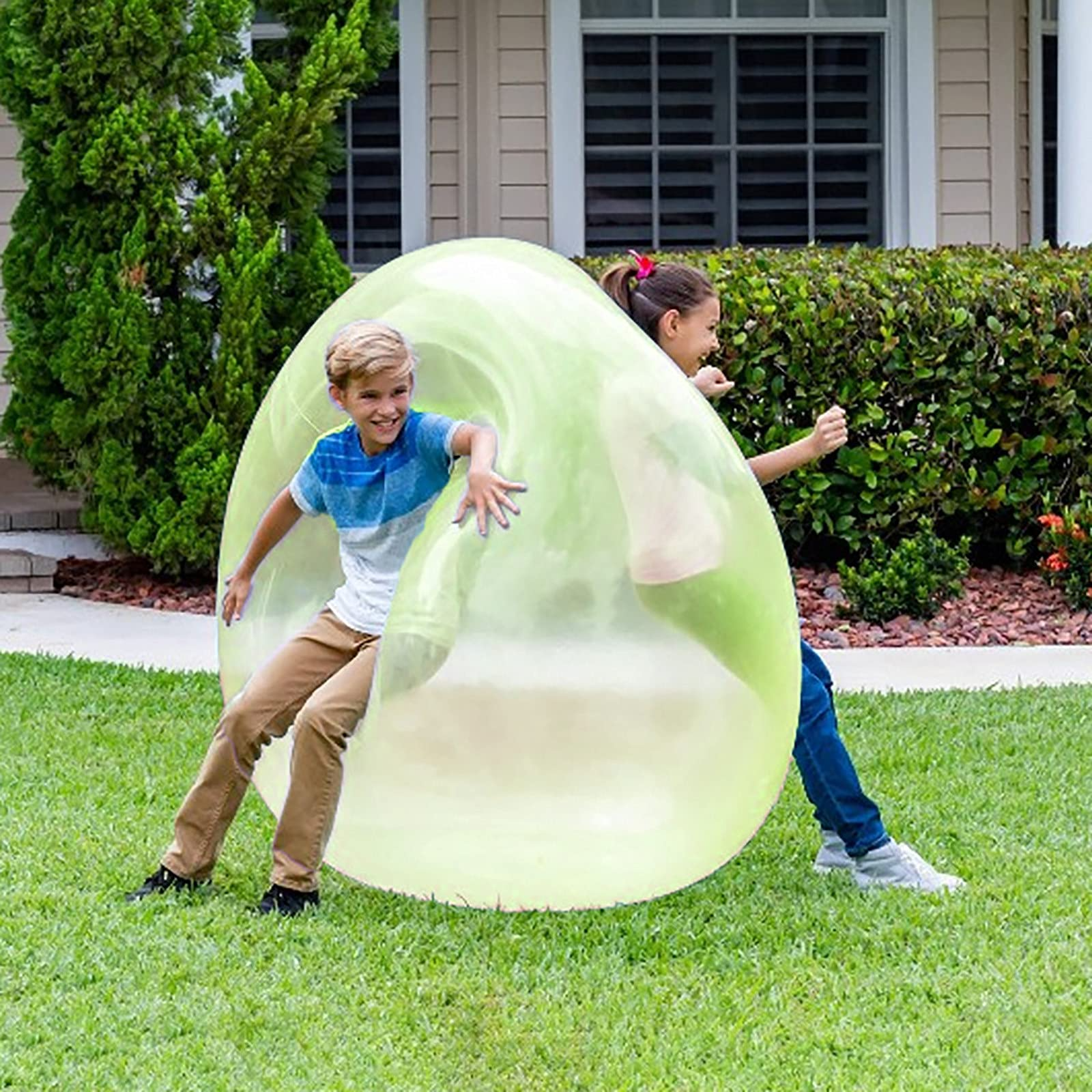1PCS Sports & Outdoors Super Size Bubble Ball Toy for Adults Kids Inflatable Water Ball Beach Garden Ball Soft Rubber Ball Outdoor Party