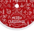 thumbnail image 4 of Falda de de Navidad, adornos navideños, falda redonda de de Navidad, delantal de decoración de de Navidad para granja, familia, 4 of 5