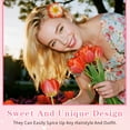thumbnail image 5 of Hawaiian Flower Hair Clips, Hair Accessories for Women, Hawaii Parties, Beach Vacations, Luau Celebrations, 24 Pcs, 5 of 6