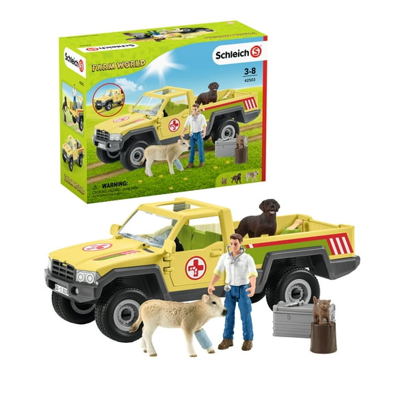 Schleich Farm World Vet Visit to the Farm Toy Playset