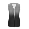 thumbnail image 5 of SZJXBUY Womens Spring Cardigan 2026 Plus Size Color Block Open Front Casual Sleeveless Cardigans Summer Dressy Gradient Loose Lightweight Vests with Pockets Black,XXXL, 5 of 5