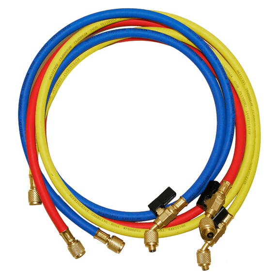 NAVAC NH5SC Refrigerant Charging Hose with Ball Valve