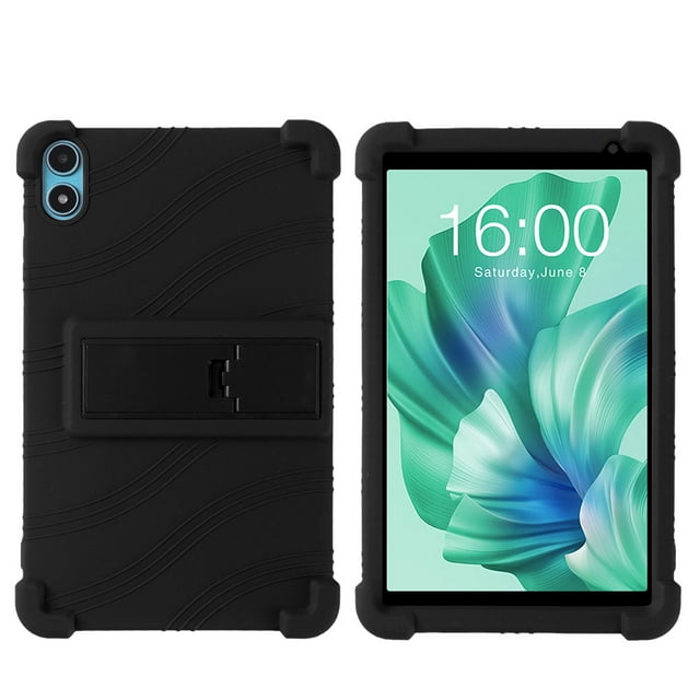 For Teclast P85T 8.0inch Case Tablet Shockproof Cover Teclast Android 13 Tablet Kids Soft Silicon Stand Protective Shell Black Teclast P85T