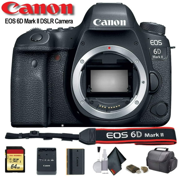 Canon EOS 6D Mark II DSLR Camera (Intl Model) - Starter Bundle(International Model)
