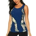 thumbnail image 3 of Goofa Disco party Astronaut Dancing Printed Womens Workout Tops for Women Sleeveless Yoga Shirts Athletic Running Tank Tops Sleeveless Gym Clothes Workout Apparel-, 3 of 9