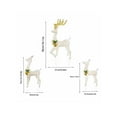 thumbnail image 2 of YFTDEF Christmas Lights Reindeer Decoration, 3 Pcs LED Warm White Lights, Outdoor Garden Decoration, Holiday Decor for Yard, Festive Landscape Accents, 2 of 7