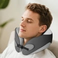 thumbnail image 4 of BKER Memory Foam Neck Pillow With Adjustable Strap Travel Pillow Detachable Washable Cover Neck Support Pillow ，Nap Pillow, 4 of 6