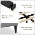 thumbnail image 6 of CypBed Furniture Upholstered Platform Bed Frame Solid Wood Slats, No Box Spring Needed, Full Size – Grey, 6 of 7