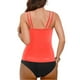 thumbnail image 4 of Karight Women Flowy Tankini Top Swimsuit Top Only Swim Tankini Summer Ruffle High Waist with Bra Support, 4 of 6
