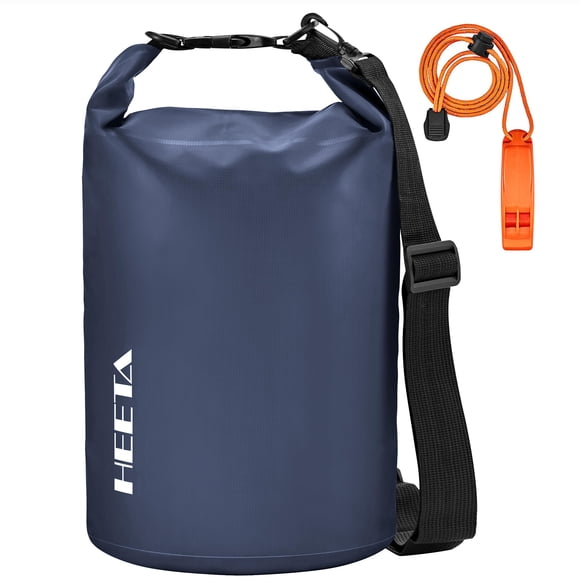 Bolsa impermeable HEETA, ligera, impermeable, con silbato, 20 litros