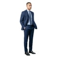 thumbnail image 3 of Men’s Double Breasted Peak Lapel 2 Piece Suit Set, Slim Fit Dress Suit, 3 of 4